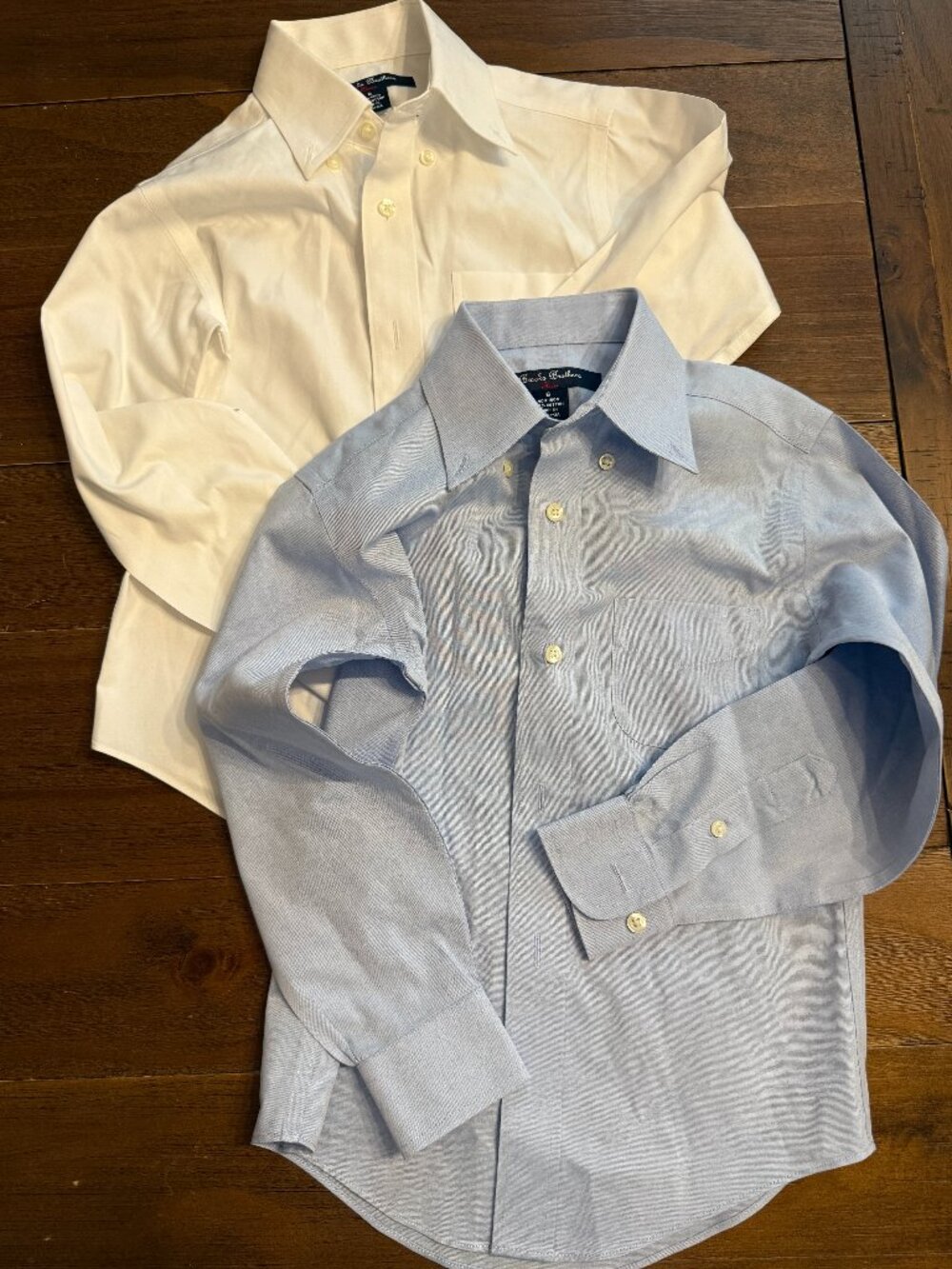2 NWOT Brooks Brothers Boys Non-Iron Supima® Oxford Polo Button-Down